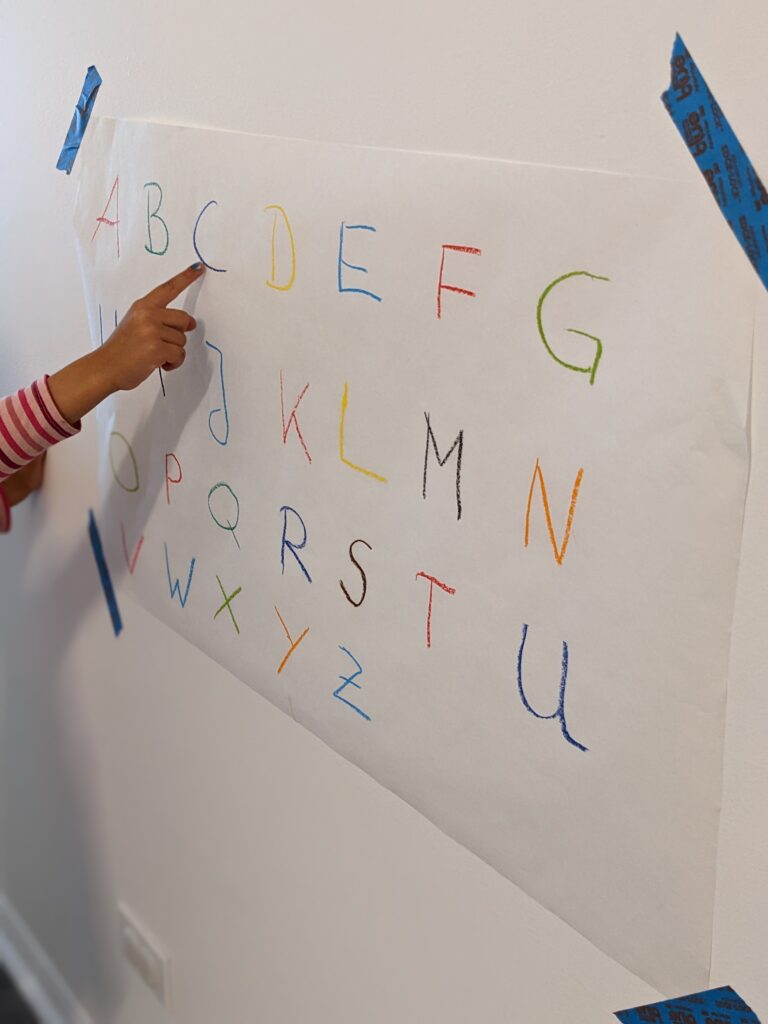 Letters activities for kids poster